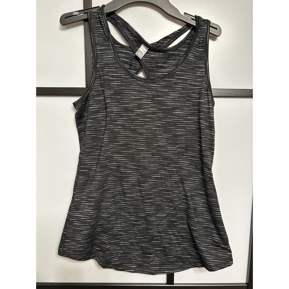 Joe Fresh Active Tank Womens Size S Black Athletic‎ Scoop